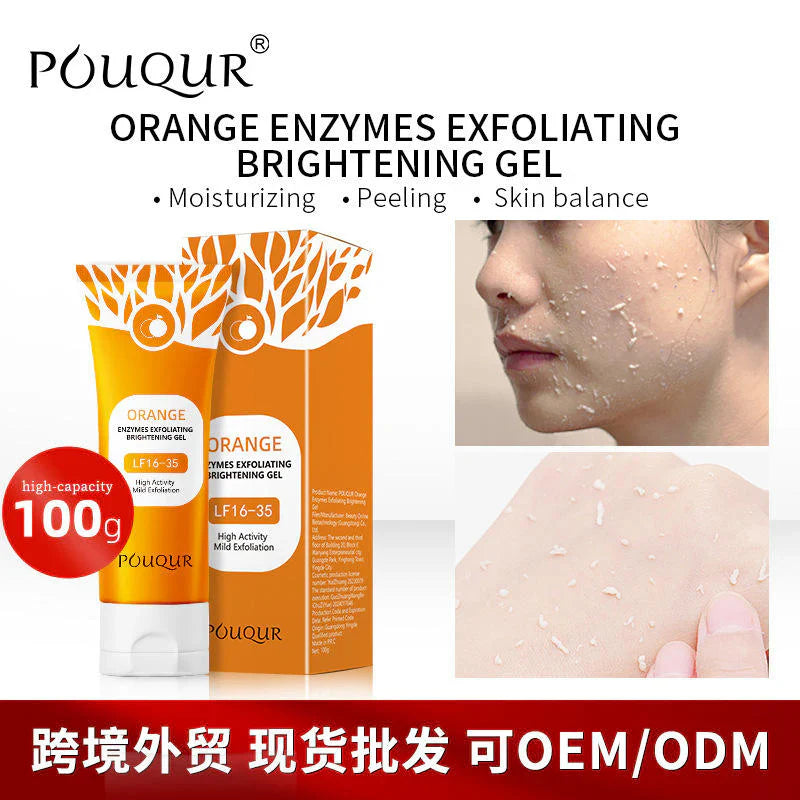 Orange Glow Exfoliating Gel – Brighten, Smooth & Hydrate Naturally
