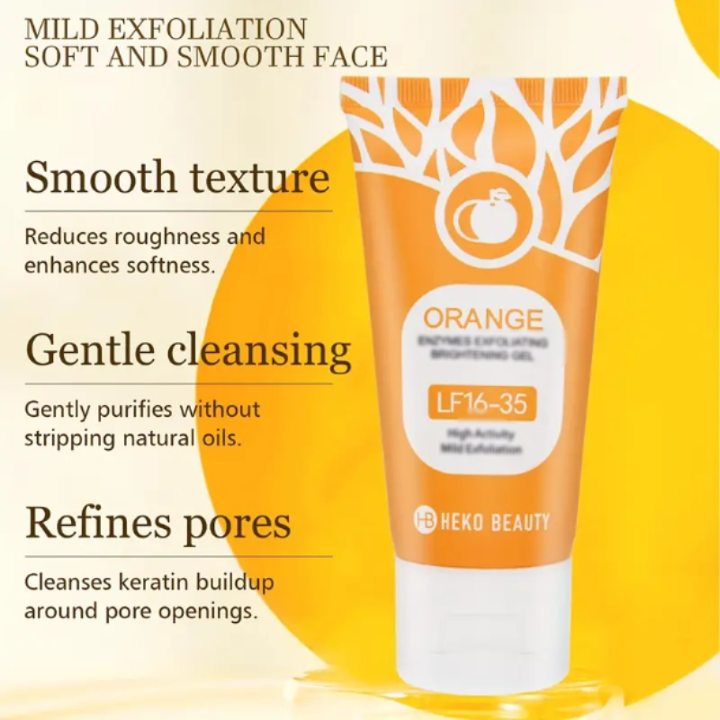 Orange Glow Exfoliating Gel – Brighten, Smooth & Hydrate Naturally